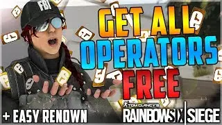 INSANE UNLOCK ALL OPERATORS FOR FREE GLITCH + THE BEST WAY TO GET RENOWN - (Rainbow Six Siege) NEW