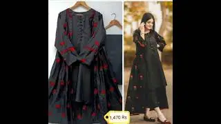 fancy maxi,Embroidered dress #Multipel colors with price #Two piece #Daraz#Online shopping #shorts