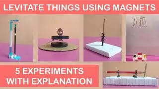 Levitating Pencil Using Magnets - Floating Paper Clips - 5 Easy Magnetic Levitation Experiments