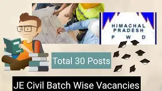 JE Civil HP PWD batchwise vacancies II 2000-2001 Bacthes