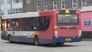 Here is the Stagecoach bus 27649 on the number 70 in Guildford Monday 26 January 2026