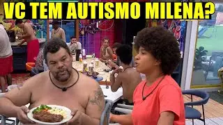 MILENA PEGA COMIDA DO PRATO DE BABU E FICA REVOLTADO E FAZ PERGUNTA...