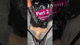 Messy but worth it What do you think? #black #blackcorset #wetlook #resin #resincorset #viralfashion