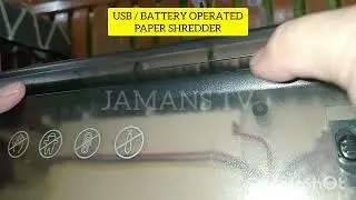 JAMANS TV: Paper Shredder | USB | Battery-operated #shopeefinds