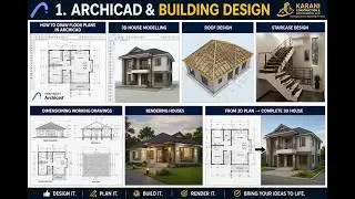 🔥 Learn ArchiCAD House Design From Scratch | Floor Plans, 3D & Rendering