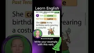 Past Tense of COME in English ✅ English Pronunciation of CAME | Learn English Irregular Verbs