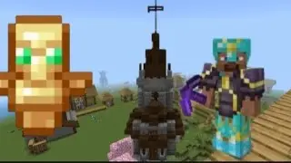 Построил церковь и добыл первый тотем в Майнкрафт #minecraft#майнкрафт 