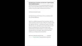 AF SNCOA Exam Questions and Answers Latest Update 2023 Verified Answers