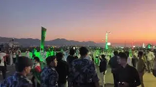 #VIRAL POST# OMAN NATIONAL DAY CELEBRATION # QURUM BEACH. NIGHT LIGHTS MUSCAT OMAM