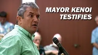 Mayor Kenoi Testifies At Water Commission Hearing