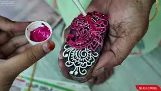 DIY | Block printing | Plain saree ➡️ designer saree | special gift| world of Vasundhara