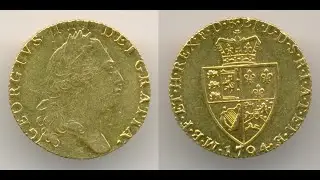 Нумизматика. Золотая монета. Англия, гинея 1794 г.