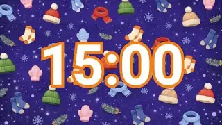 15-Minute Cozy Winter Accessories Timer | Calm Focus Countdown