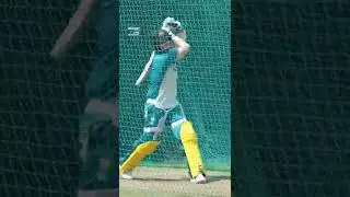 Orthodox batting style by Steven Smith #stevensmith #cricketaustralia #netpractice #nets #batting