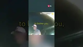 Police officer hugs distressed suspect after pulling him over for speeding #shorts