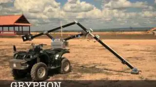 Input Shaping Gryphon Demining Robot