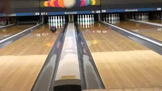 Bowling Turkey big hook w/ Storm Crossroad - Montage with Slo-mo