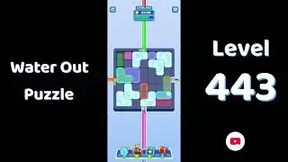 Water Out Puzzle Level 443 Walkthrough 💧 | Step-by-Step Solution | SolutionGuruji