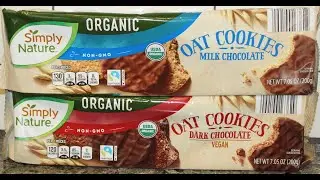 Simply Nature (ALDI) Organic Oat Cookies: Milk Chocolate & Dark Chocolate Review