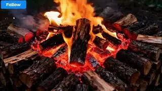 A warm fireplace with a large pile of firewood, relaxing & resting with the sound of the wood stove