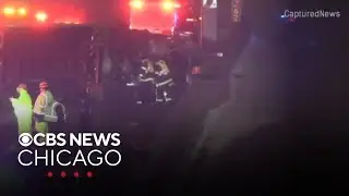 EMT, semi-trailer truck driver hospitalized in crash on I-90