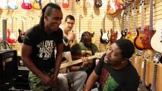 Alborosie and The Shengen Clan stops by Norman's Rare Guitars