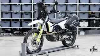 Perun moto Husqvarna 701 Luggage rack and Heel guards with Mosko moto Reckless 80, minimalist setup