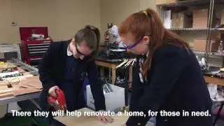 Seniors at Notre Dame Prep learn construction skills to help families in Mississippi