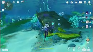 Genshin Impact - Mini Puzzle - 3 Seelie & Echoing Conch - Salacia Plain, Court Of Fontaine Region