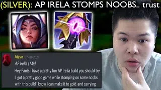 They buffed AP Irelia's ratios so this guy told me an AP build that STOMPS noobs