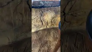 Amazing stone wall with built-in massive stone table 🤩 subscribe for more!
