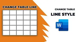 How to change table line style in word