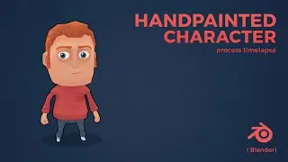 3D Handpainted Game Character Creation Process | Blender 2.8