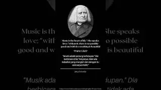 Quotes For Today. Composer, Franz Liszt.  #QFT