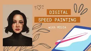 Digital Painting Realistic Portrait | Speed ​​Painting Process Video | Wacom Tablet and Photoshop