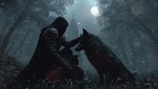 Focus with Dark Ambience Music | Warrior and Wolf Under the Cold Moon