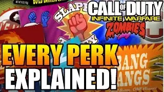 WHAT EVERY PERK DOES IN INFINITE WARFARE ZOMBIES! ~ 'Zombies In Spaceland' Ultimate Perk Guide!
