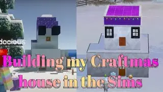 Sims snowman house speedbuild and chat | Shirleydocious