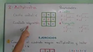 CUADRADO MÁGICO MULTIPLICATIVO