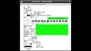 Studio for piano composition seed = 18-25 (Pure Data and GEM)