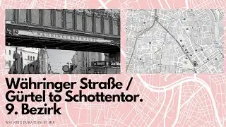 Walk from W&auml;hringer Stra&szlig;e / G&uuml;rtel to Schottentor (4K 60fps / HDR) - 03/2022 - 7&deg;C, sunny