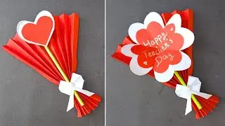 Card for Teacher's Day | Handmade Card Ideas | Happy Teacher's Day | Greeting Cards | DIY Crafts |
