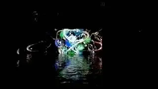 Installation : Light in Dark at the Miraikan, Tokyo, Japan.