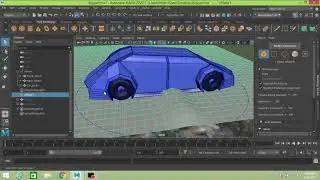 Creating Vehicle wheel motion/speed Breaker animation with Geometry Constrain in Maya 2022 tutorial