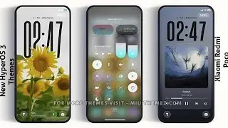 3 New HyperOS 3 control centre Themes for Xiaomi,Redmi,Poco | 3 Best HyperOS 3 Themes