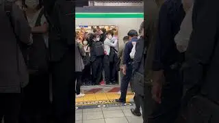 Train Crowds during Rush Hour in Tokyo