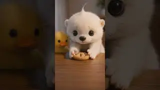 Haru Was Worried&hellip; Until the Duck Took a Bite 🦦🍪/ 괜히 걱정만 했던 하루 🦦🍪 #cute #babyotter #cuteanimals