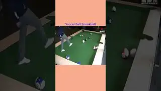 SnookBall,  Foot-pool, combination of billiard and football. #snookball #football #billiards