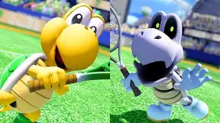 Mario Tennis Aces - Koopa Troopa vs Dry Bones