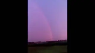 Rainbow after storm